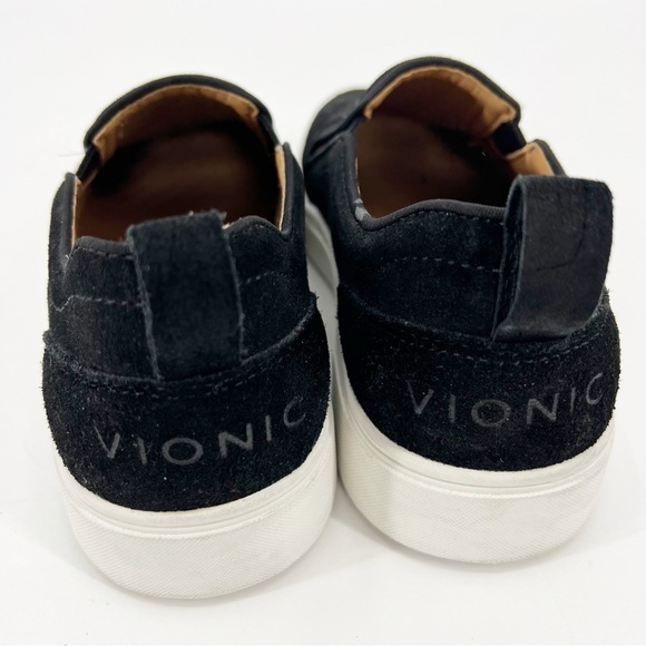 Vionic Kimmie Perforated Black Suede Slip-On Sneakers Size 7 - Picture 6 of 9